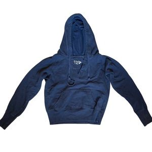 Navy cropped hoodie